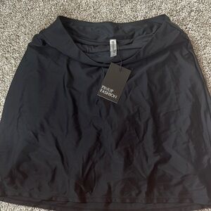 High waisted Black swim Skirt